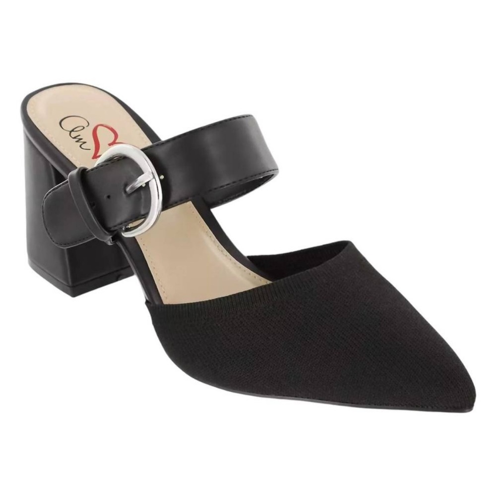MIA amore in black Janett Pointed Toe Block Heel Pumps by MIA Shoes size 8.5W